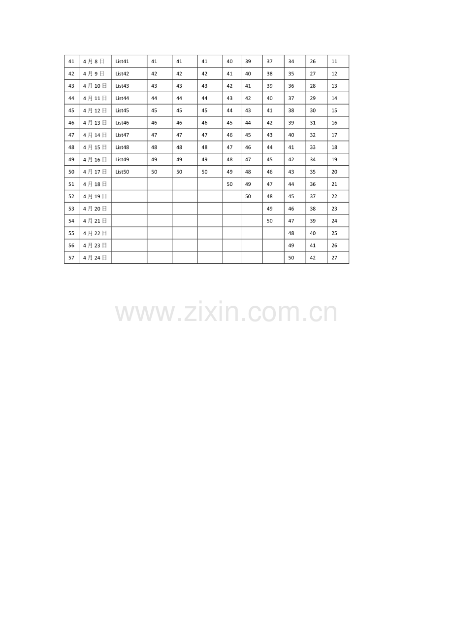 艾宾浩斯遗忘曲线复习计划表(50组单词).doc_第2页