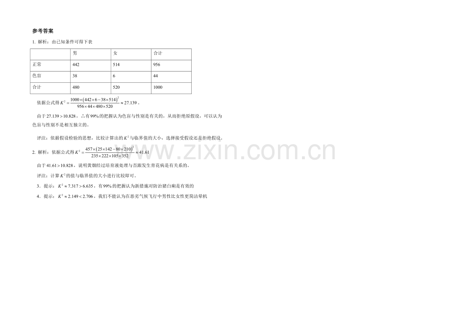 高中数学(北师大版)选修2-3教案：第3章-拓展资料：生活中的独立性检验问题.docx_第2页