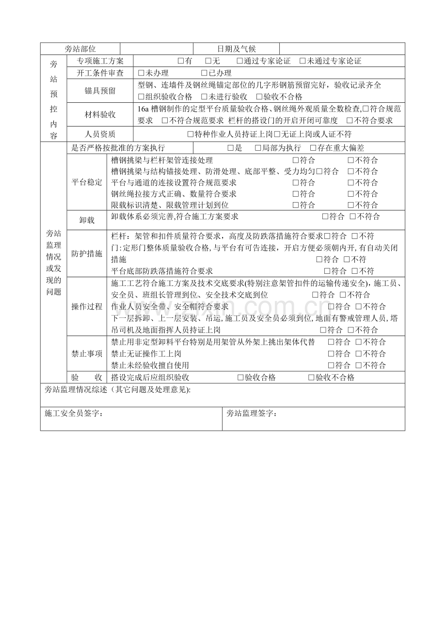 脚手架检查记录表.doc_第2页