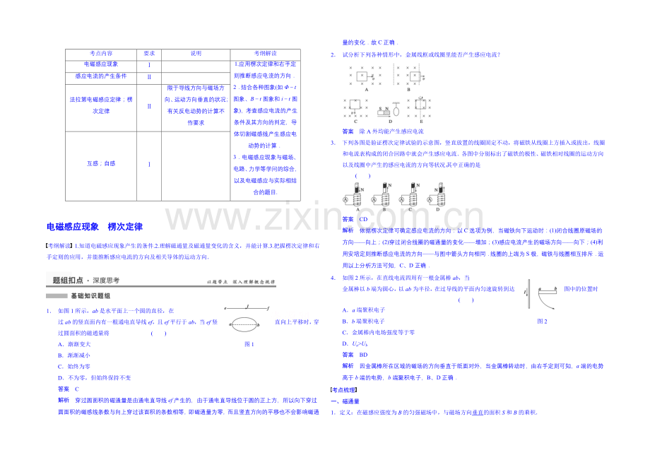2020高考物理一轮复习-教案16-电磁感应现象-楞次定律.docx_第1页