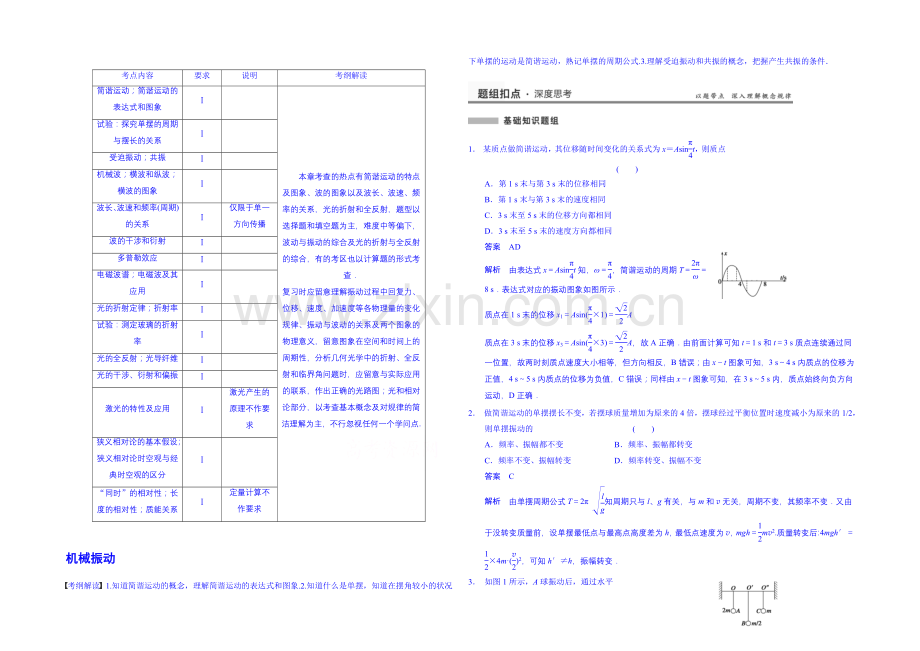 2020高考物理一轮复习-教案54-机械振动.docx_第1页