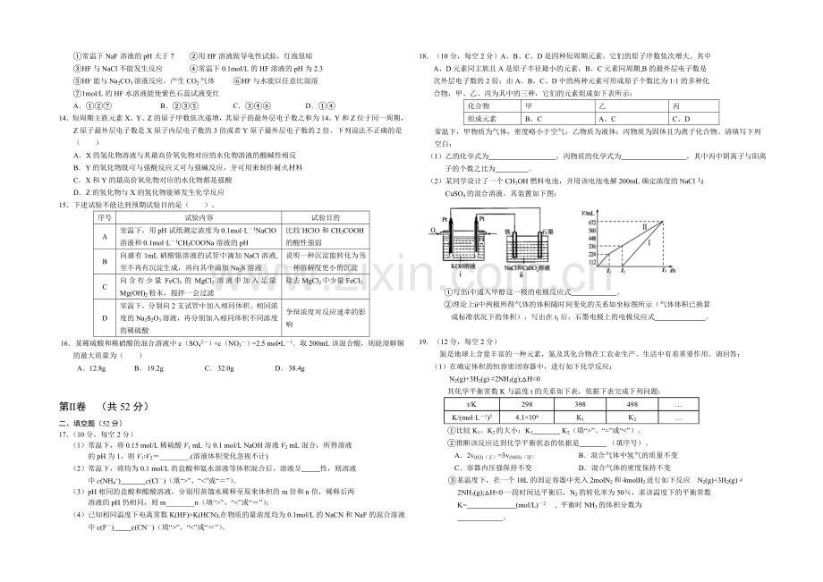 山东省菏泽市2021届高三上学期期末考试化学试卷(B)word版含答案.docx_第2页