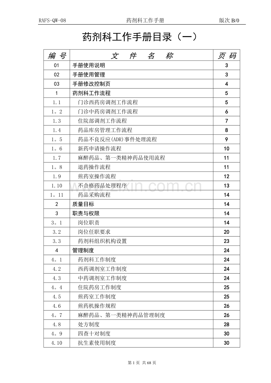 药剂科工作手册.doc_第1页