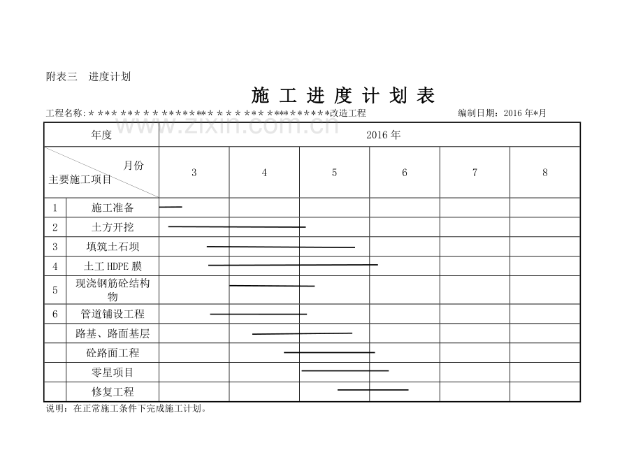 施工组织设计施工进度计划表.doc_第2页