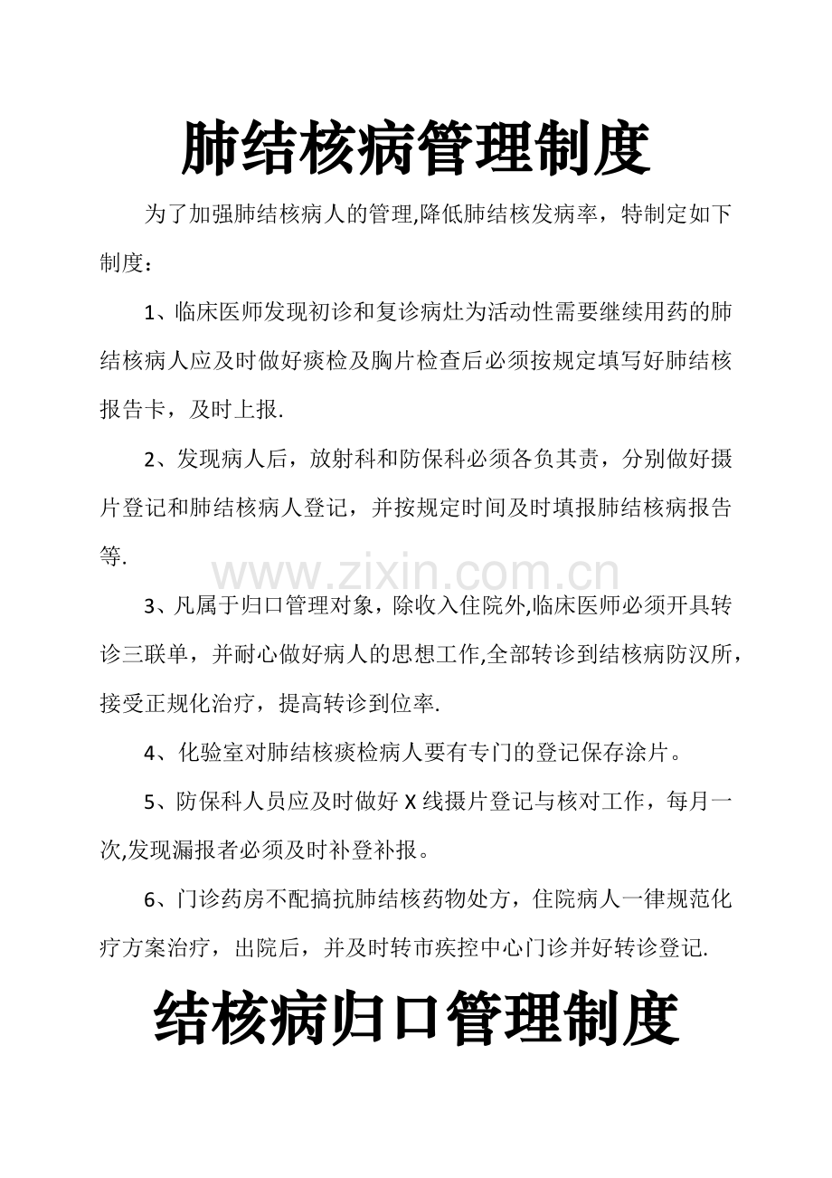 肺结核管理制度.docx_第1页