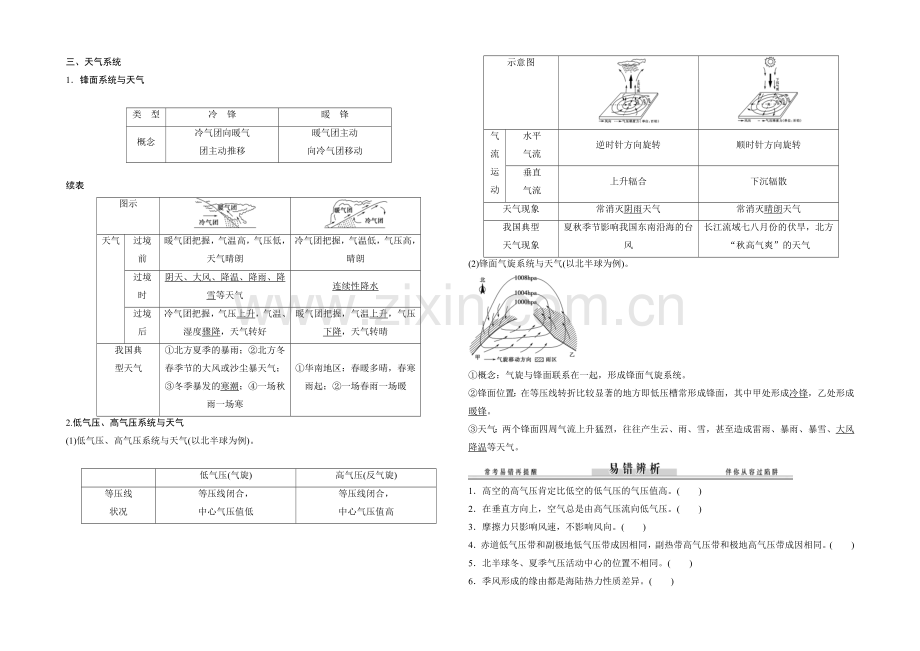 2021届高考地理二轮复习练习：高考倒计时12天-大气运动规律.docx_第2页