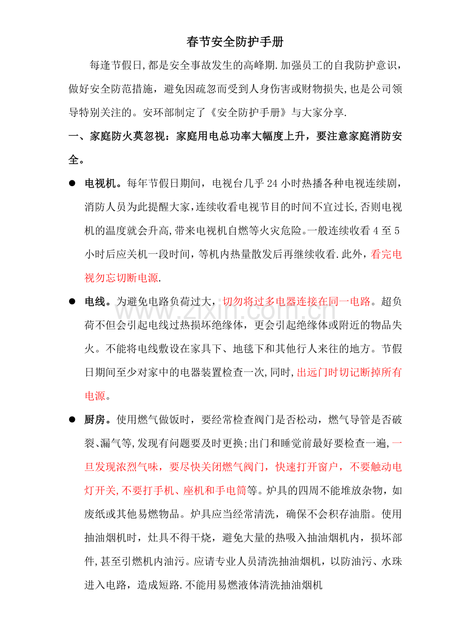 春节安全防护手册.doc_第1页