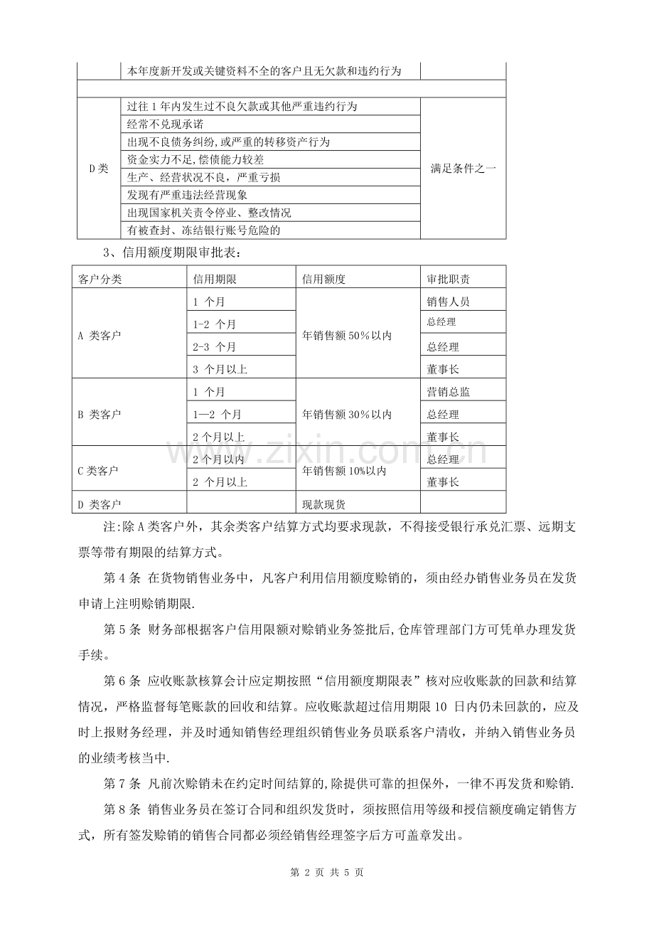 快消行业应收账款管理制度.doc_第2页