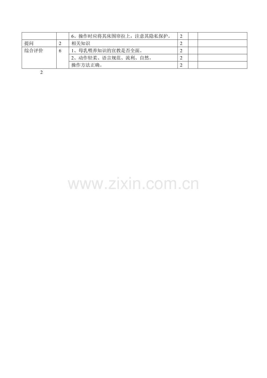 手法挤奶技术操作考核评分标准.doc_第2页