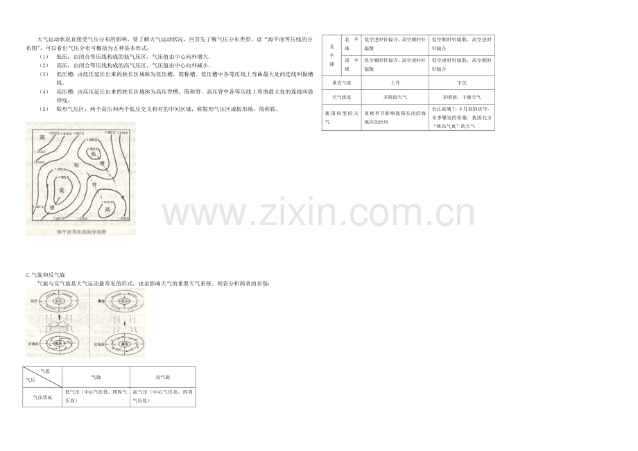 2020年新人教版高中地理必修1：教案2.3《常见的天气系统》.docx_第2页