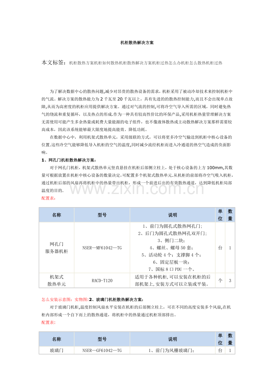 机柜散热解决方案.doc_第1页