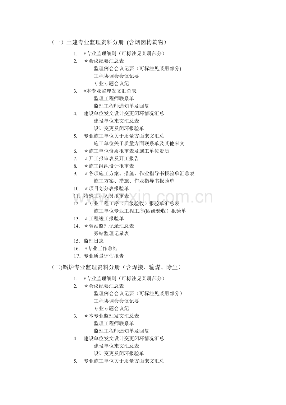 电力工程专业资料清单.doc_第1页