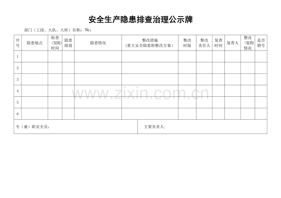 安全生产隐患排查治理公示牌.doc_第1页