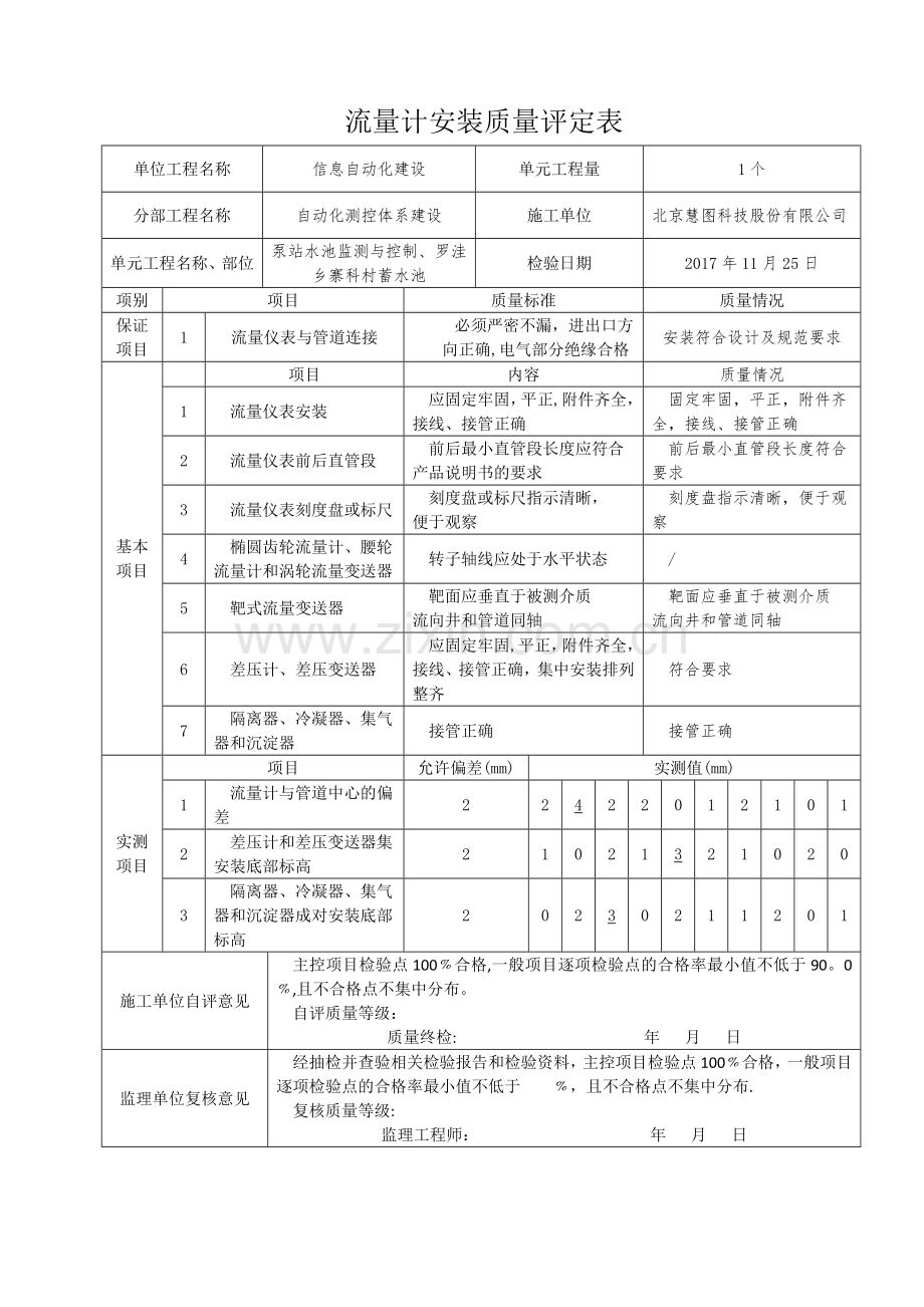 流量计安装质量评定表.doc_第2页