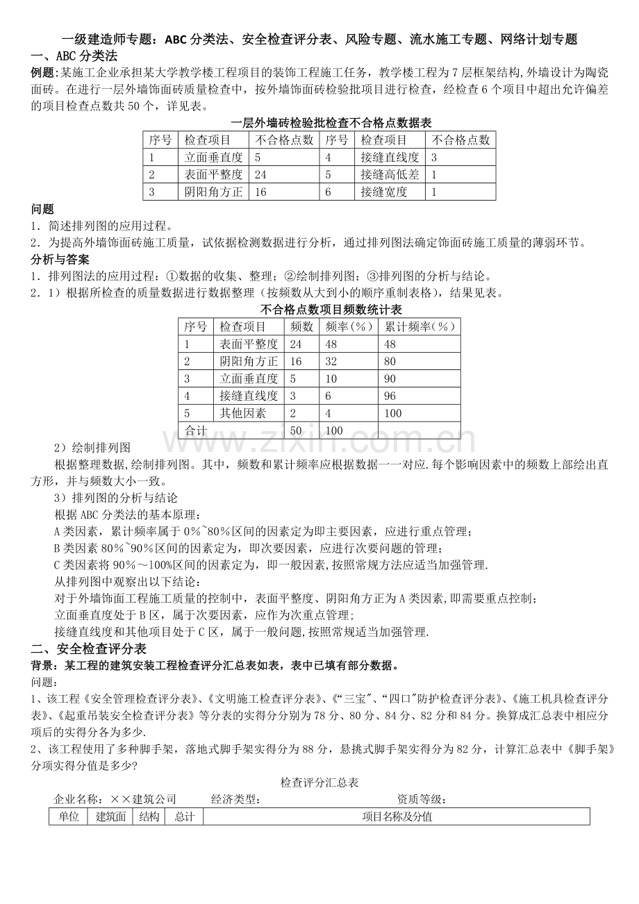 一级建造师专题(建筑实务).docx_第1页