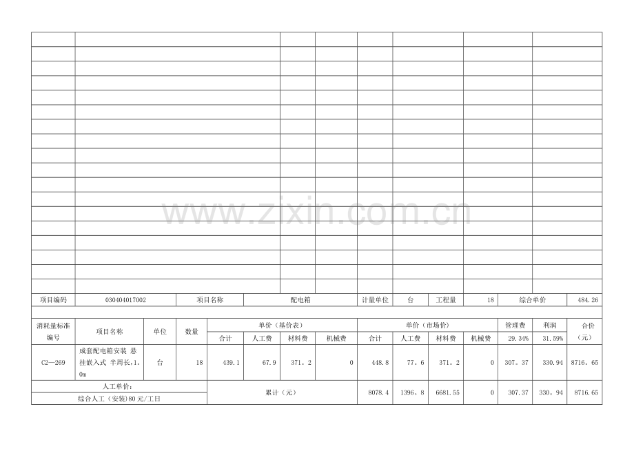 综合单价分析表.doc_第2页