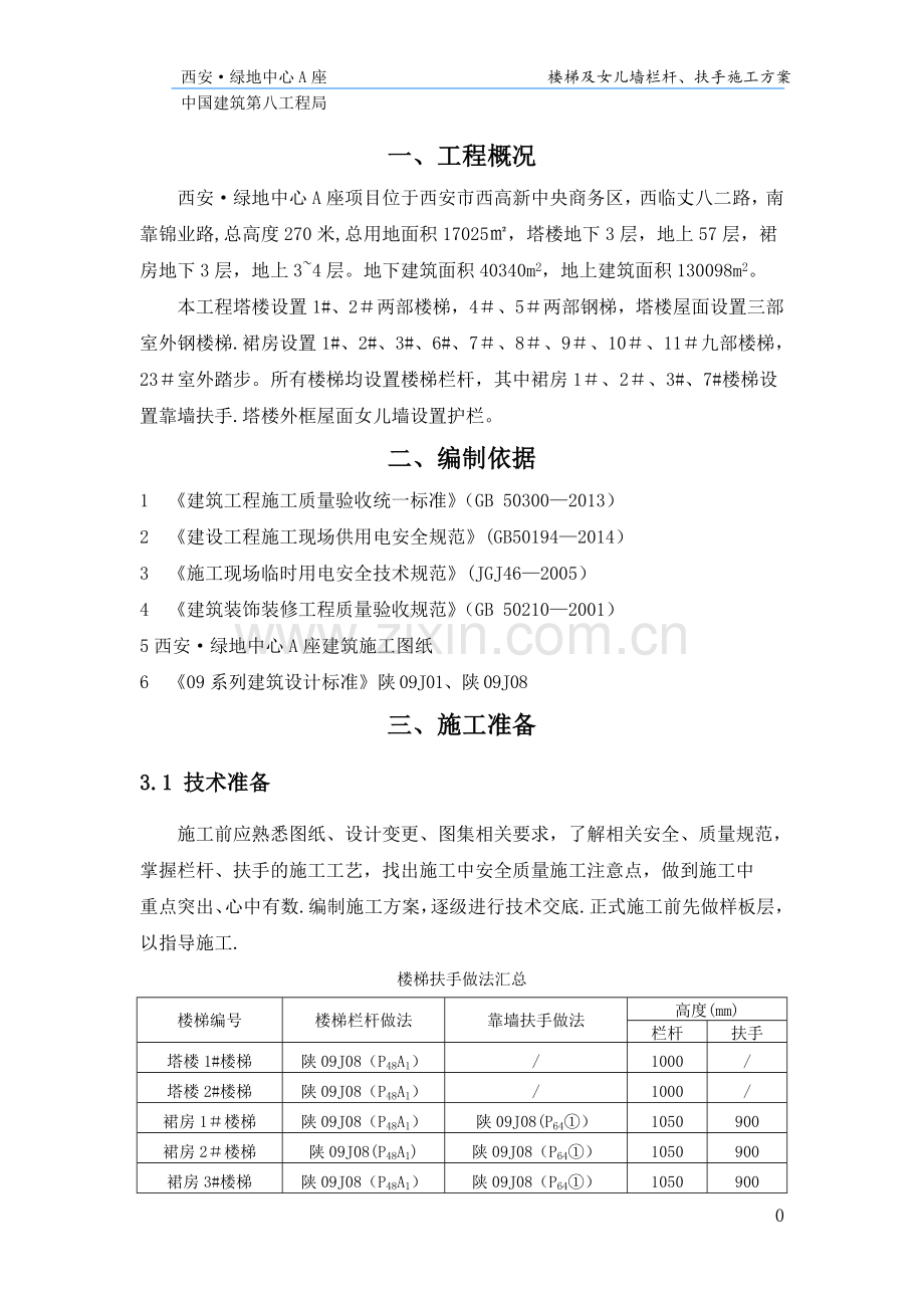 楼梯栏杆、扶手施工方案.doc_第2页