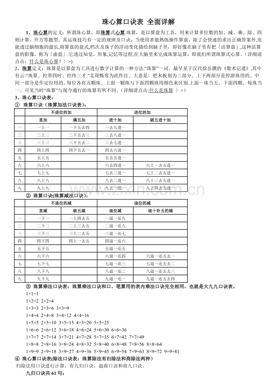 珠心算口诀表-全面详解.doc_第1页