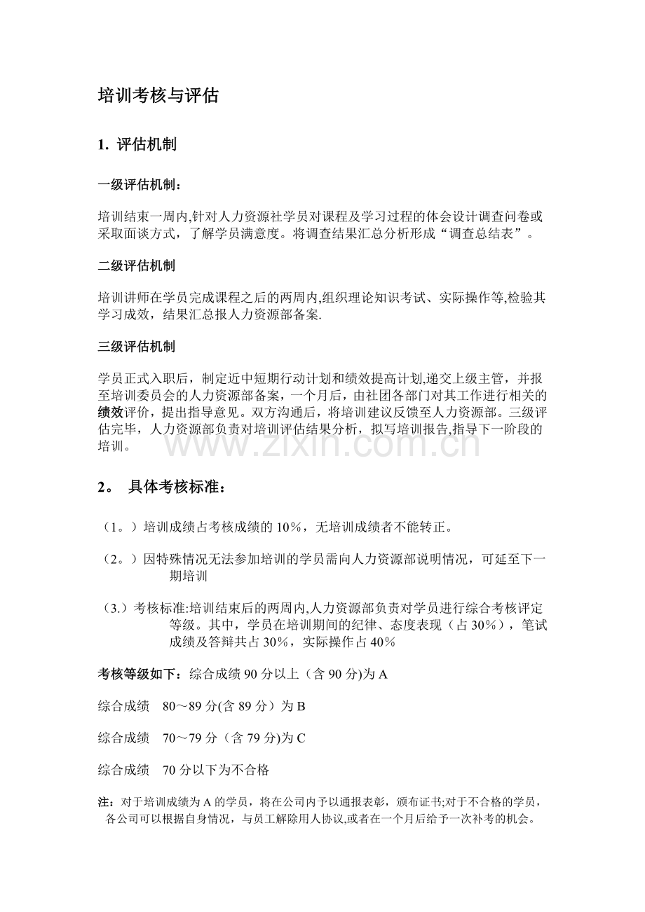 培训考核与评估.doc_第1页