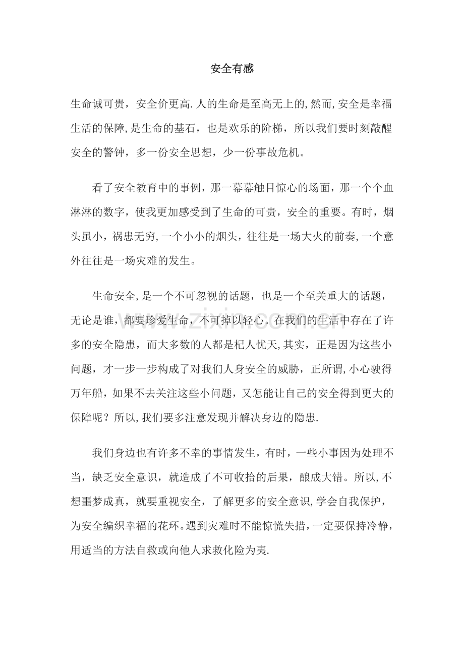 安全生产感悟.doc_第1页