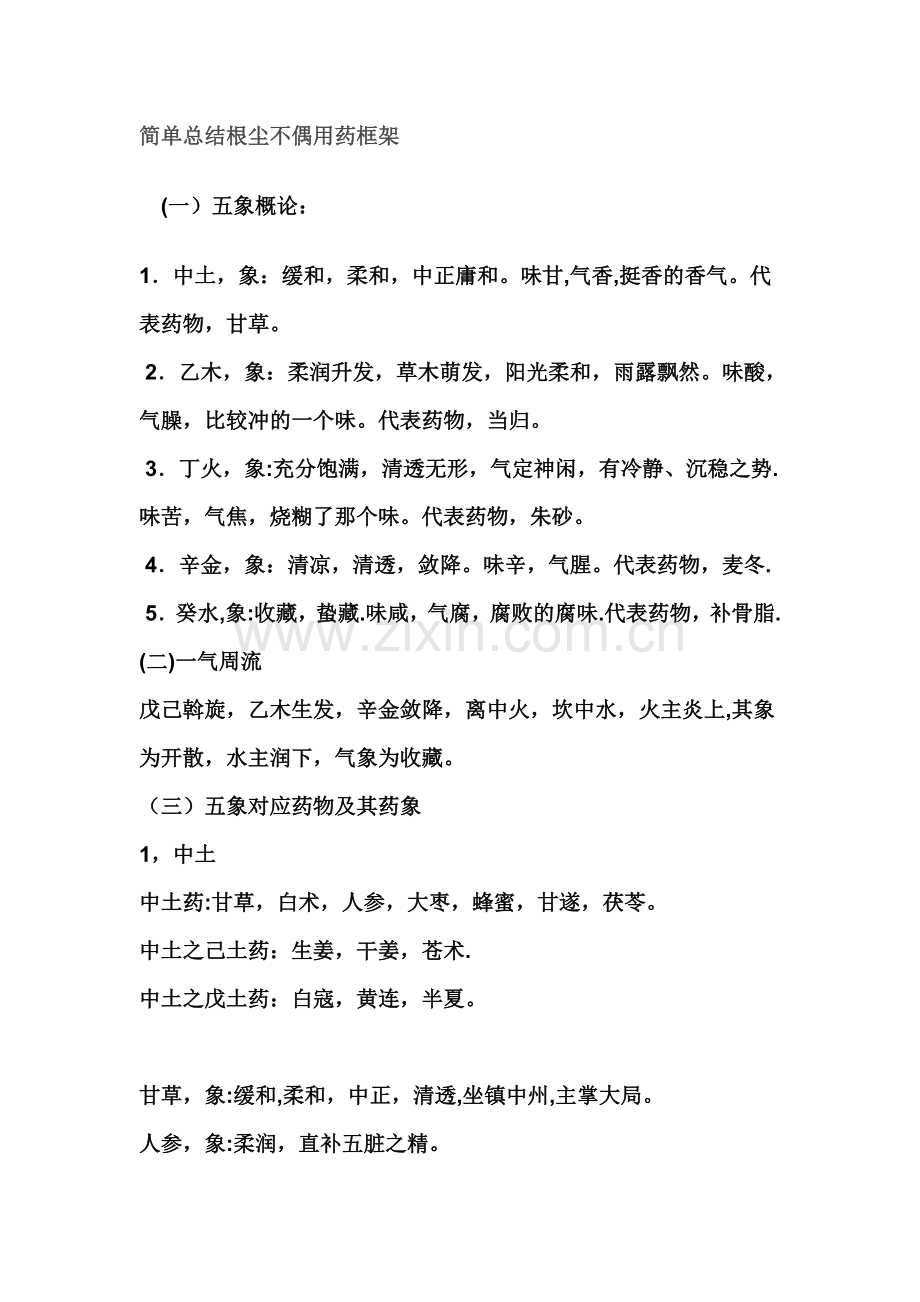 简单总结根尘不偶用药框架.doc_第1页