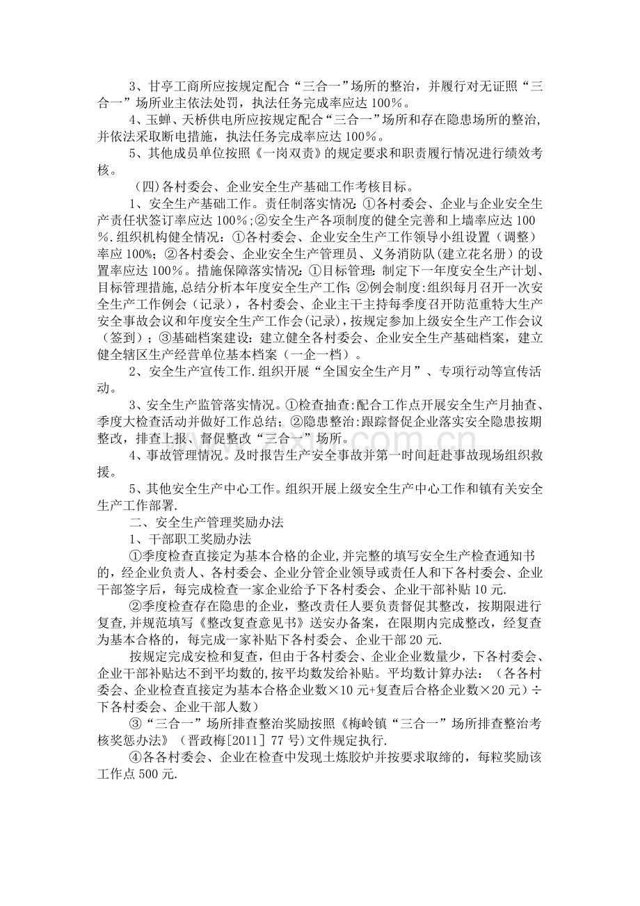 玉蝉镇安全生产绩效考核与奖惩办法.doc_第2页