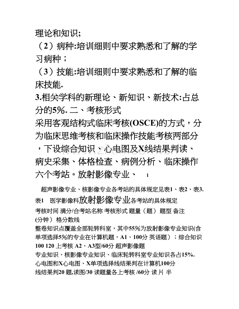 上海市住院医师规范化培训结业综合考核医学影像科考核要求.doc_第2页