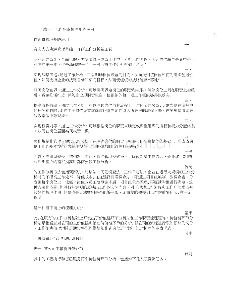 岗位职责矩阵表.doc_第1页