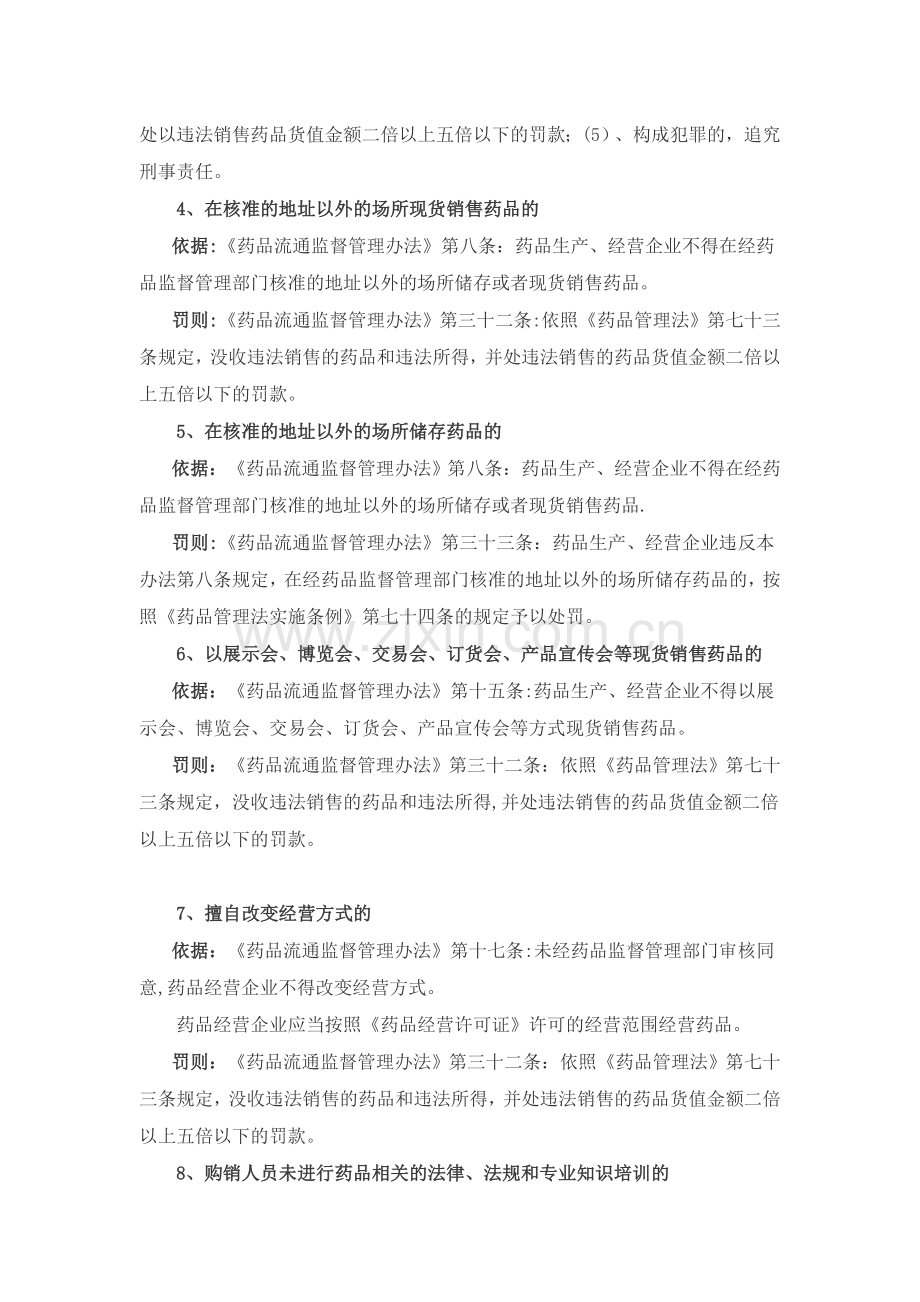 药品经营相关法律法规条款汇编.doc_第2页
