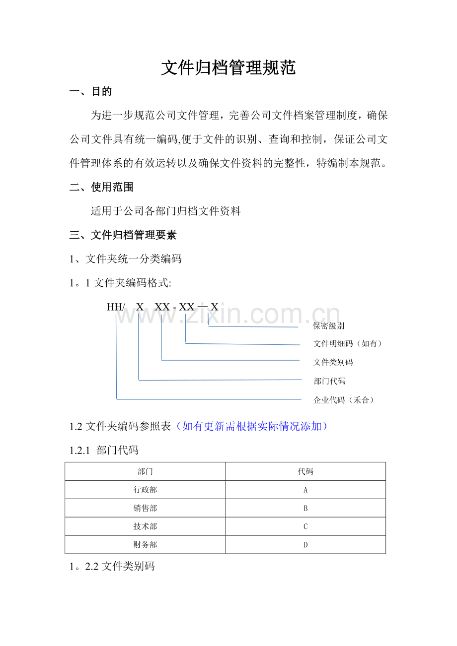 文件归档管理规范.doc_第1页