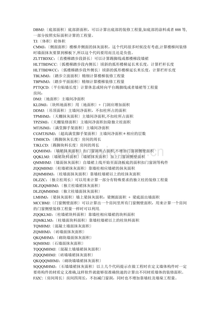 广联达-工程量表达式-代码解释.doc_第2页