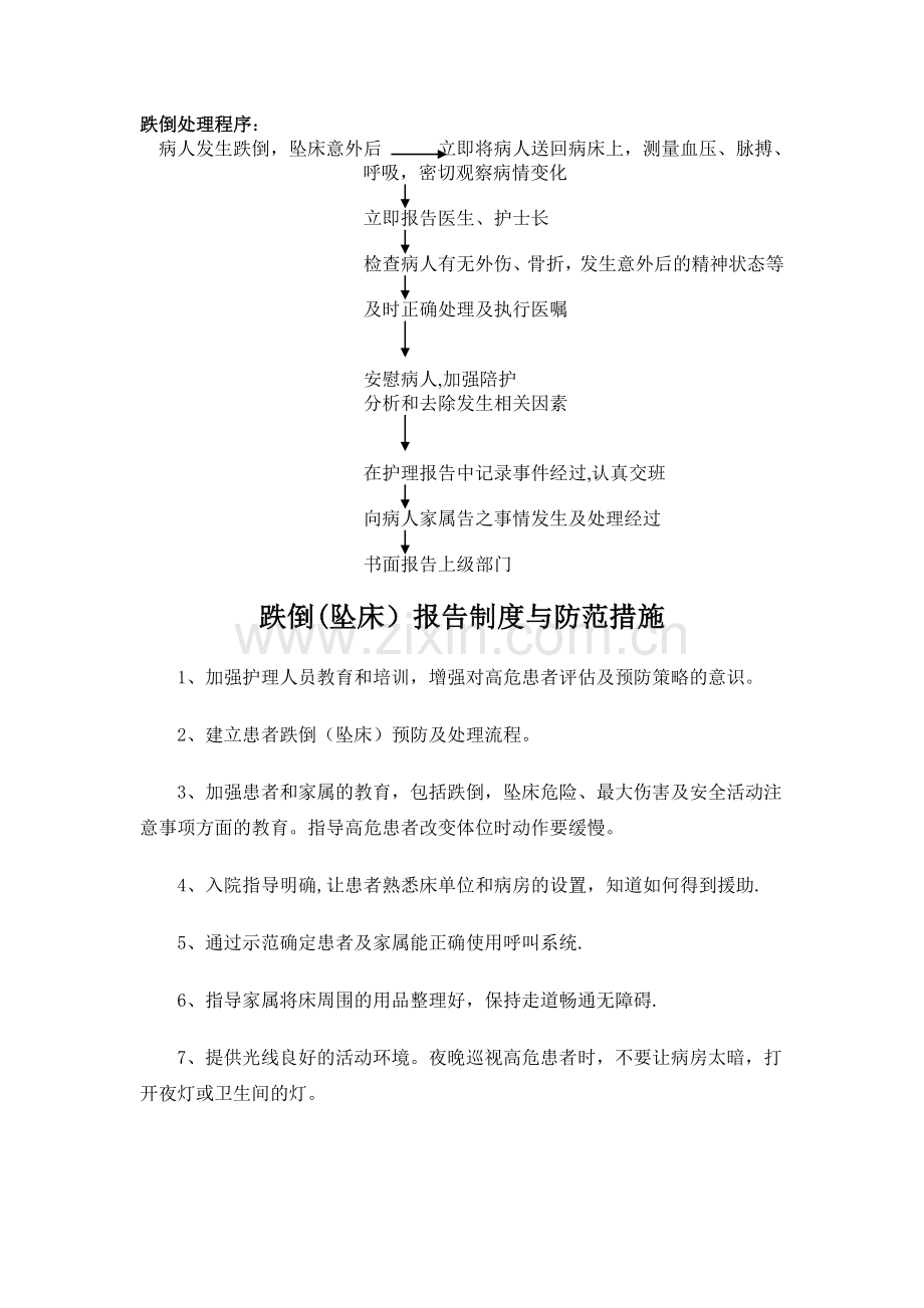 患者跌倒的应急预案及处理流程2018.doc_第2页