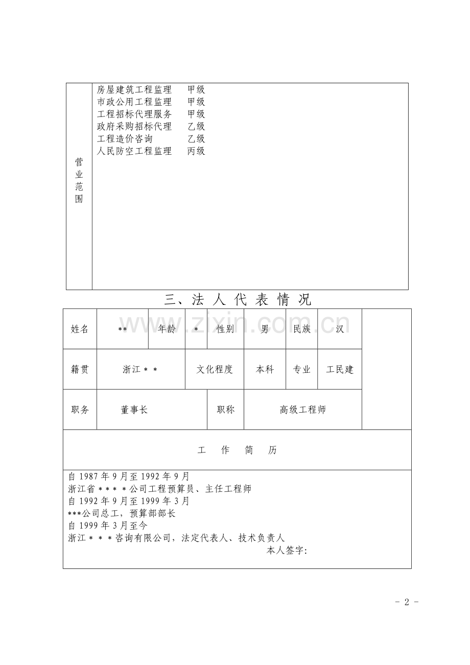 人防工程监理单位资质等级申请表.doc_第2页