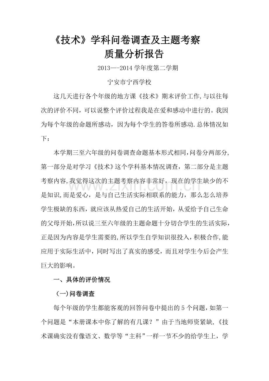 技术质量分析报告.doc_第1页