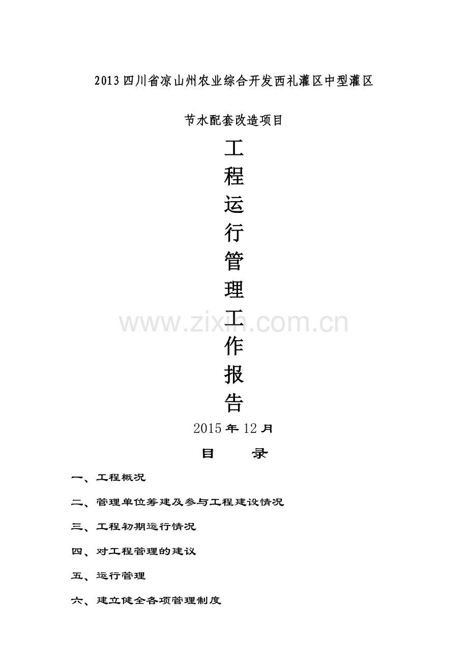 工程运行管理报告.doc_第1页