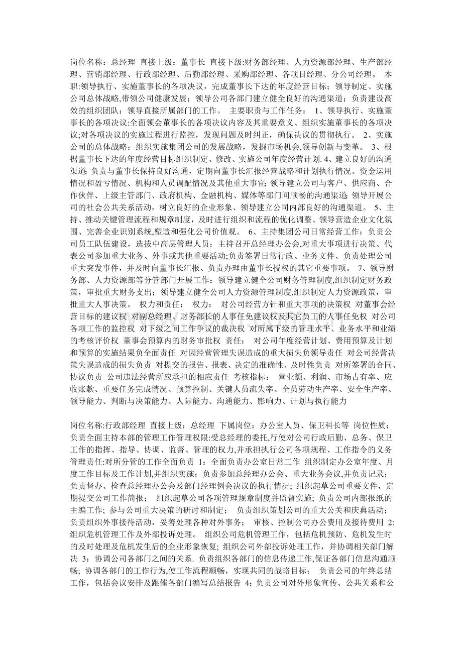 岗位职责大纲.doc_第1页