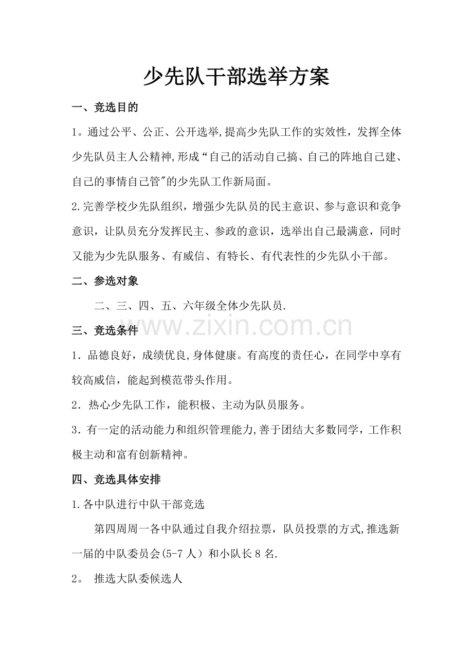 少先队干部选举方案.doc_第1页