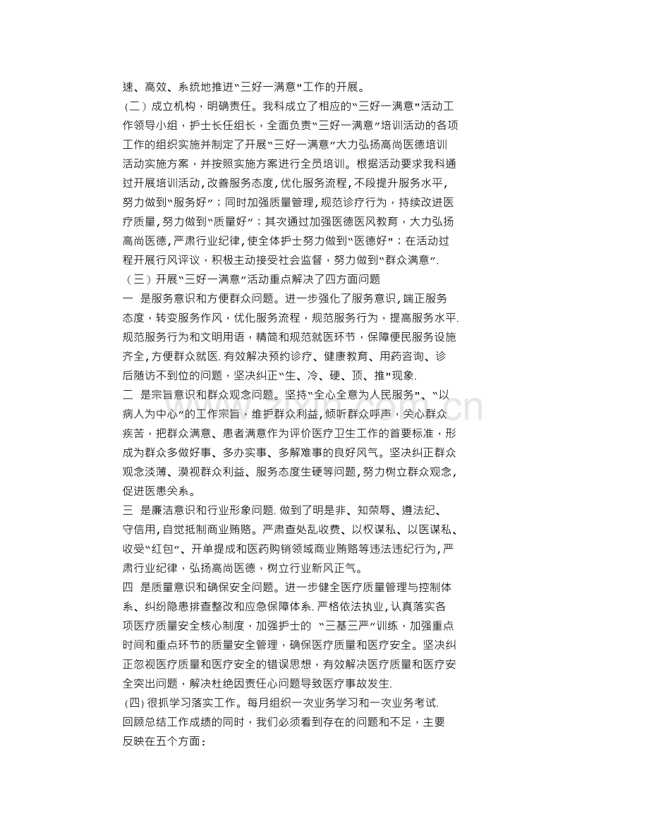 三好一满意护理工作总结.doc_第2页