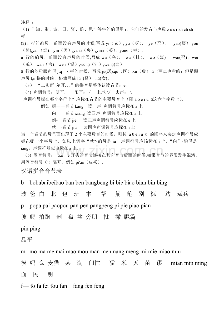 小学声母表和韵母表.doc_第2页