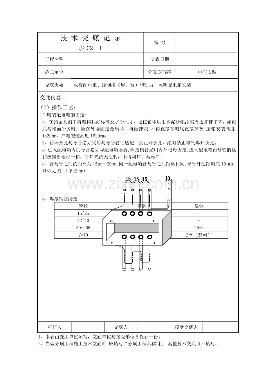 电气安装技术交底记录.doc_第2页