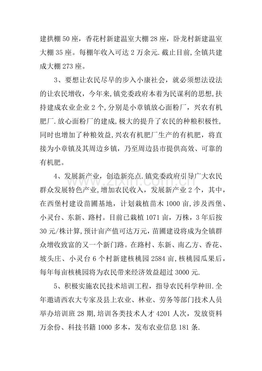 乡镇农业的工作总结.docx_第2页