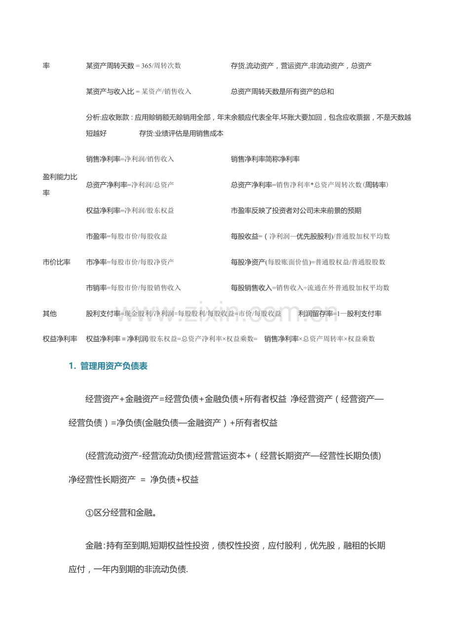 第二章-财务报表分析和财务预测公式大全.doc_第2页