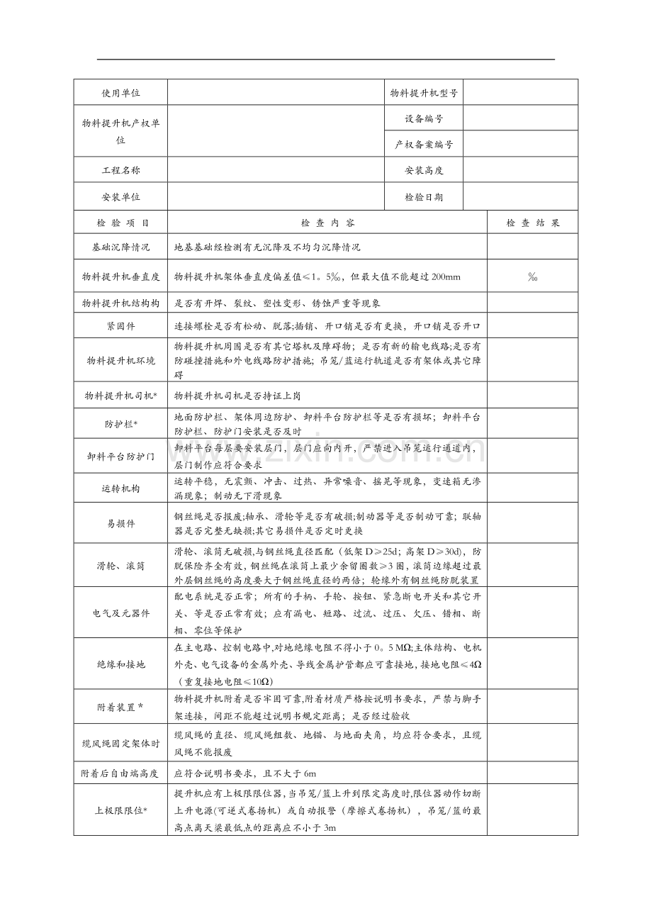 物料提升机验收表.doc_第2页