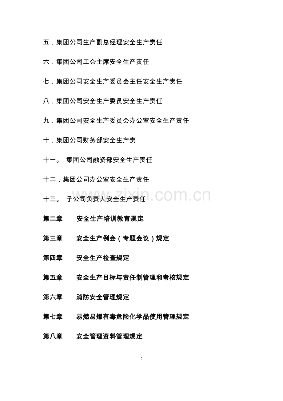 投资集团有限责任公司安全生产规定.doc_第2页