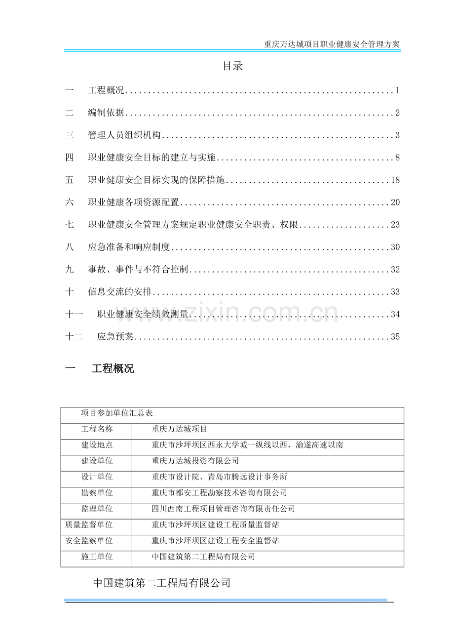 职业健康安全管理方案30692.doc_第1页