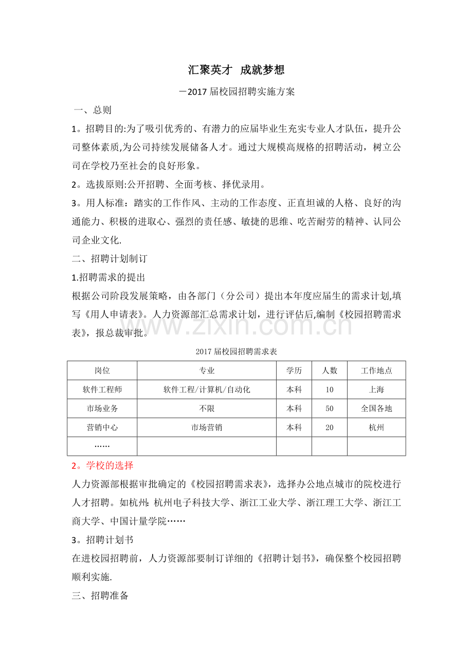 校园招聘方案.docx_第1页