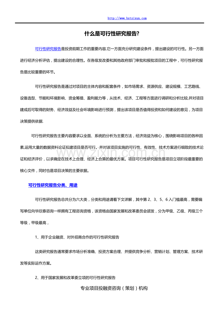 什么是可行性研究报告.docx_第1页
