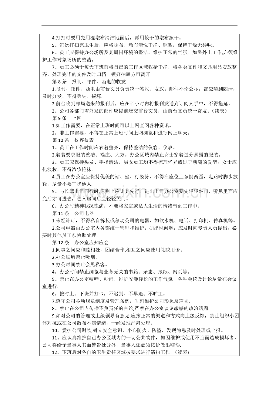 行政办公人员管理制度.doc_第2页