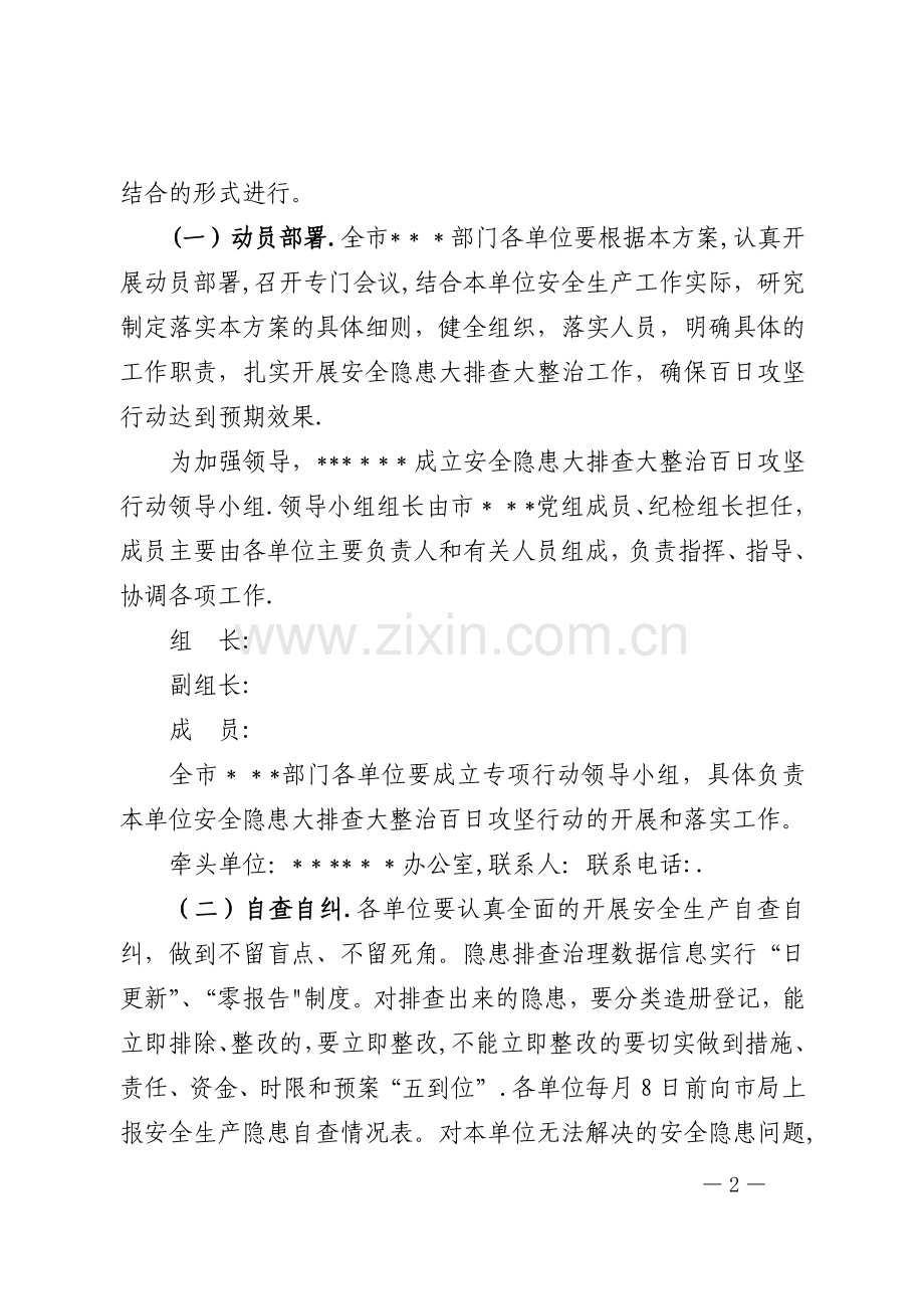 安全隐患大排查大整治百日攻坚专项行动方案.doc_第2页