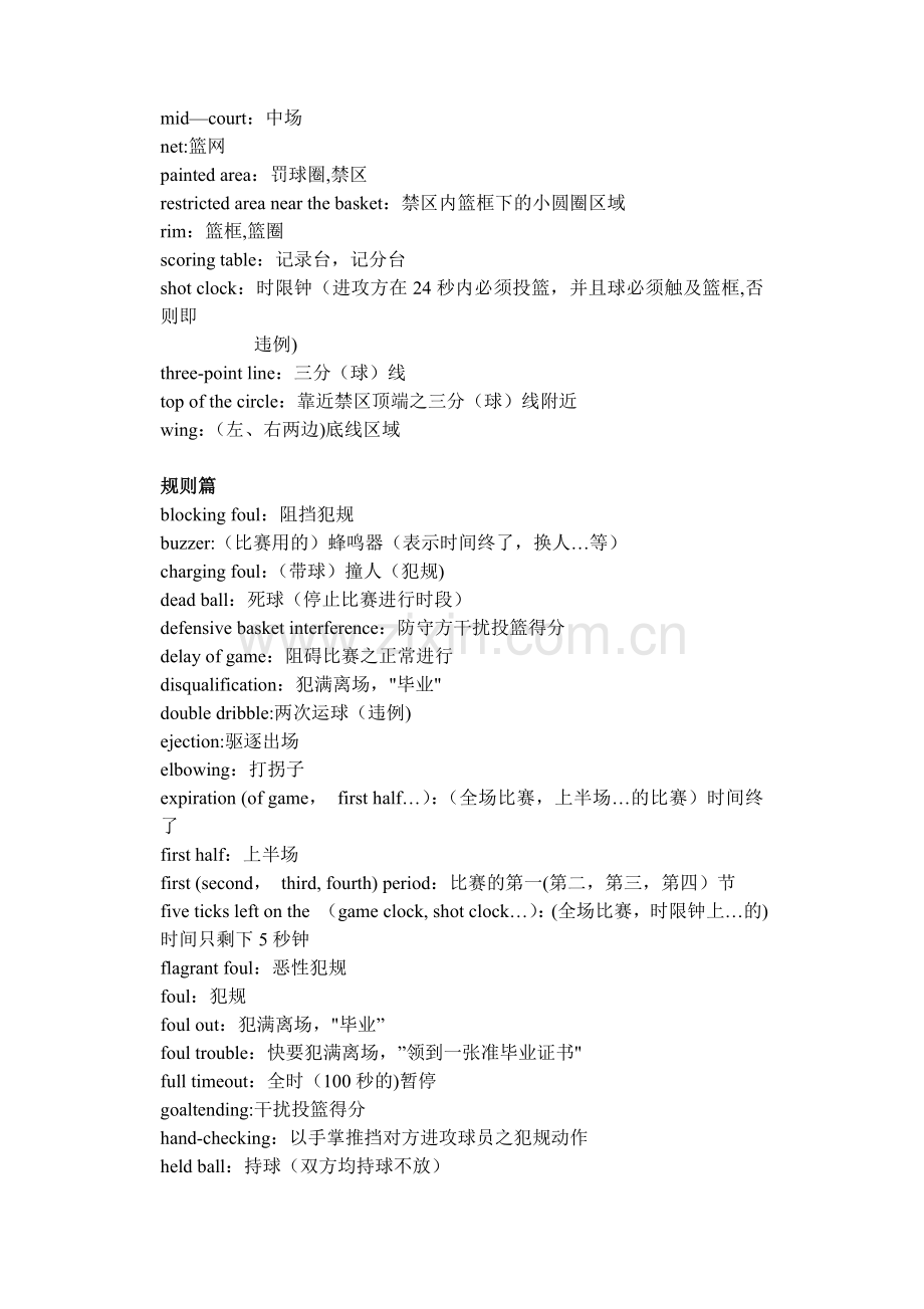 篮球术语中英文对照表.doc_第2页